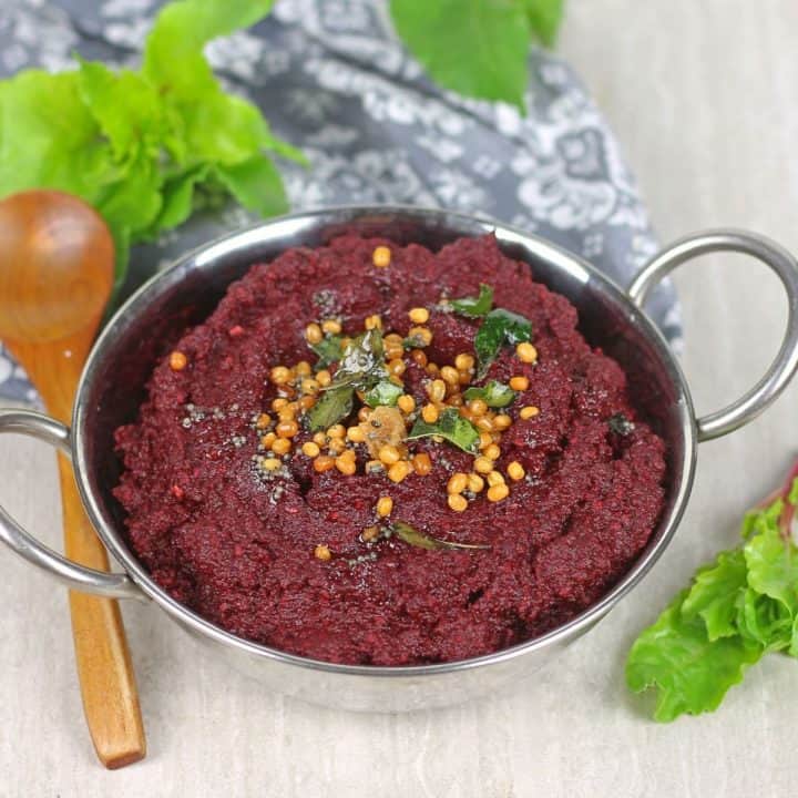 beetroot thogayal / chutney