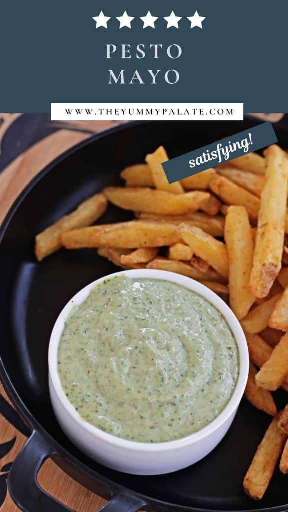 Pesto mayo with fries