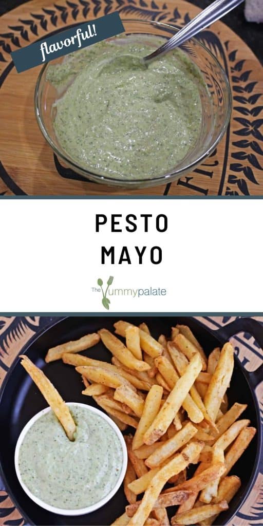 Pinterest image for pesto mayo